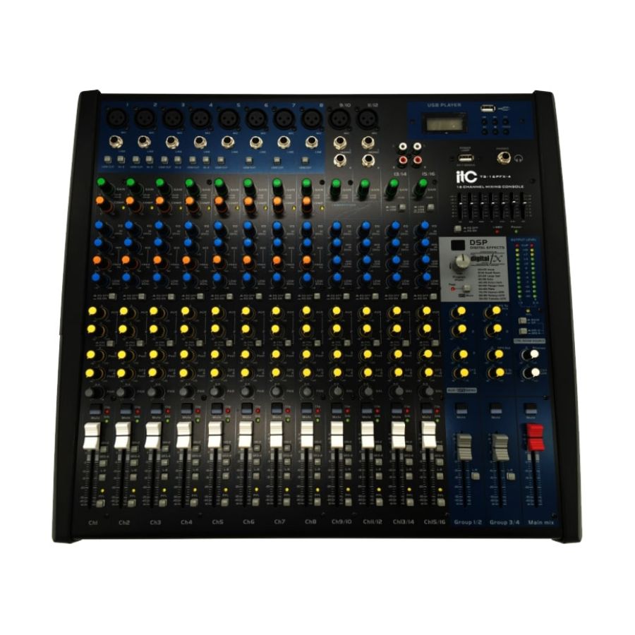 Bộ Trộn Âm Thanh ITC TS-14PFX-4 Mixer