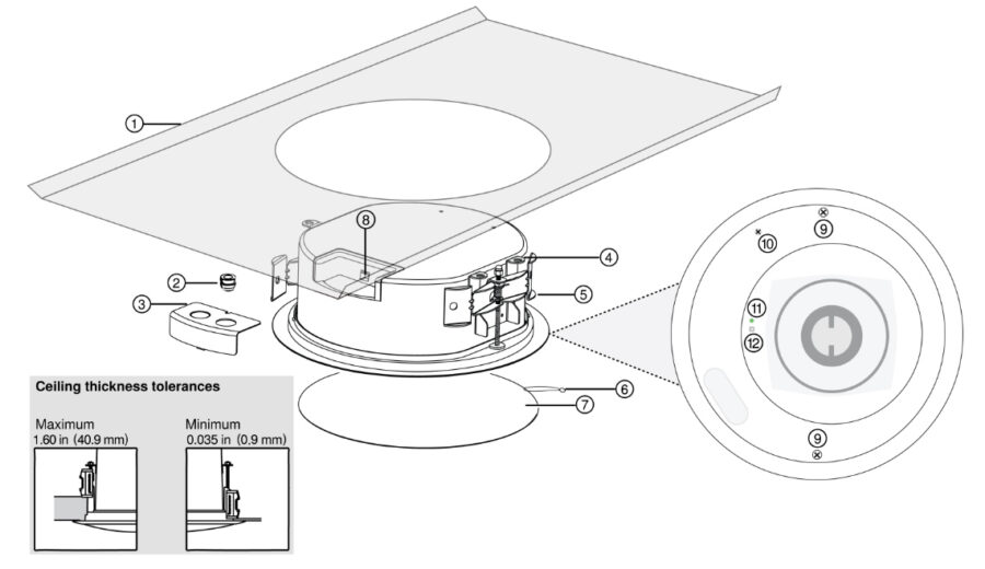 Cấu tạo loa Shure MXN5W-C