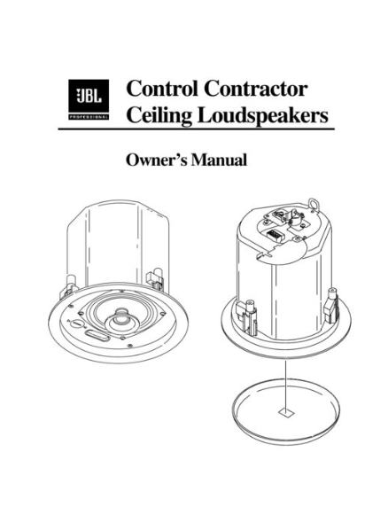 Hướng dẫn sử dụng JBL Control 24