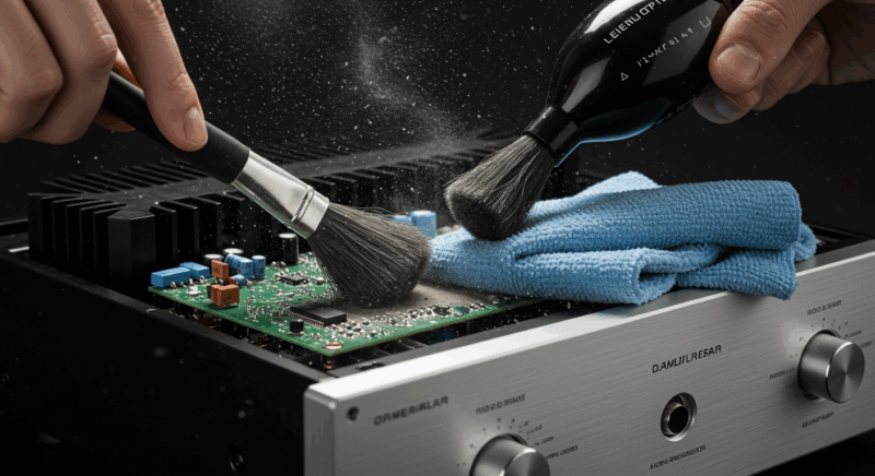 Vệ sinh amply đúng cách, hạn chế nhảy rờ le