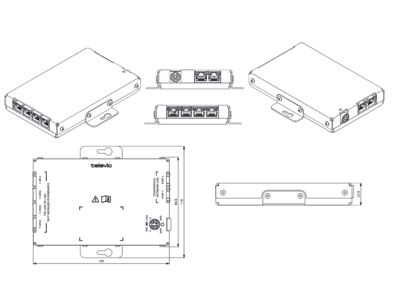 Sơ đồ kỹ thuật D-Cerno NEXT trong hệ thống hội nghị
