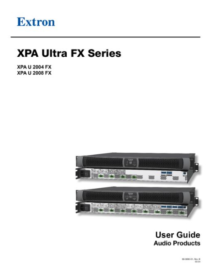 Hướng dẫn sử dụng Amply XPA U 2008 FX