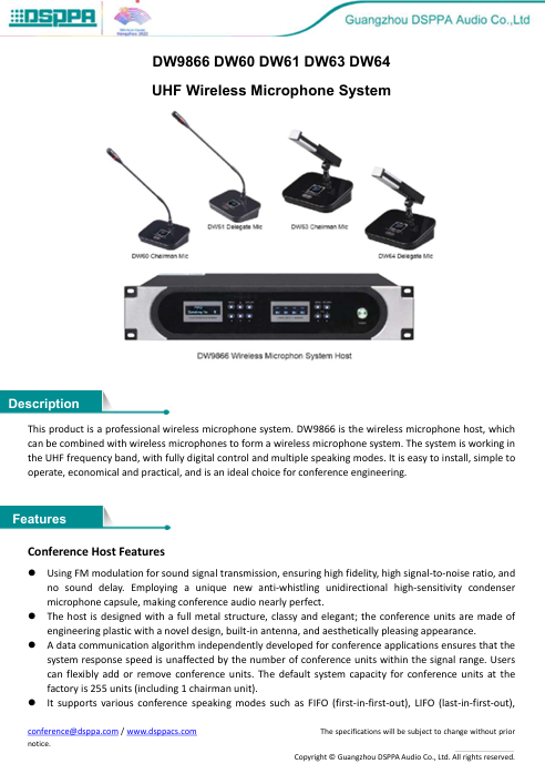 Micro DW61 datasheet