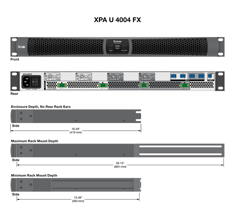 Bản vẽ kỹ thuật Amply XPA U 4004 FX