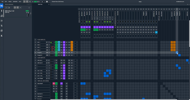 Phần mềm DSP Configurator Pro DMP 128 Plus
