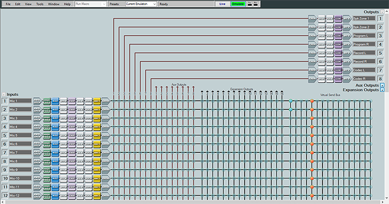 Phần mềm DSP Configurator giao diện trực quan