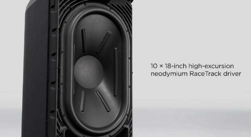 Loa sub RaceTrack của Bose L1 Pro16 cho âm trầm mạnh mẽ và di động