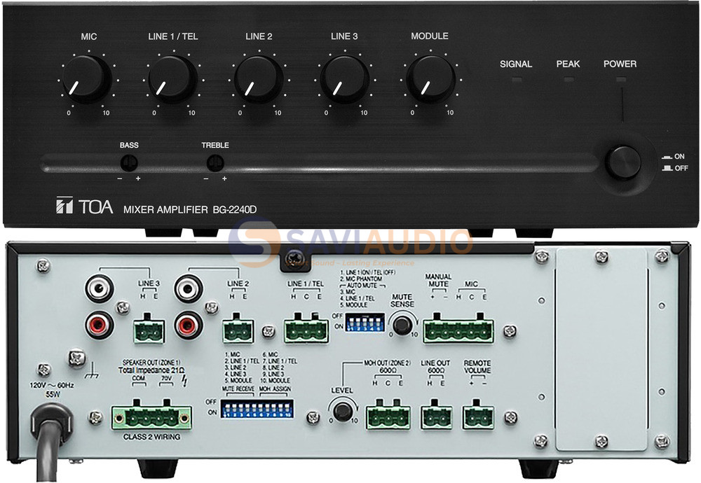 TOA A-2240D-AS có công suất 240W