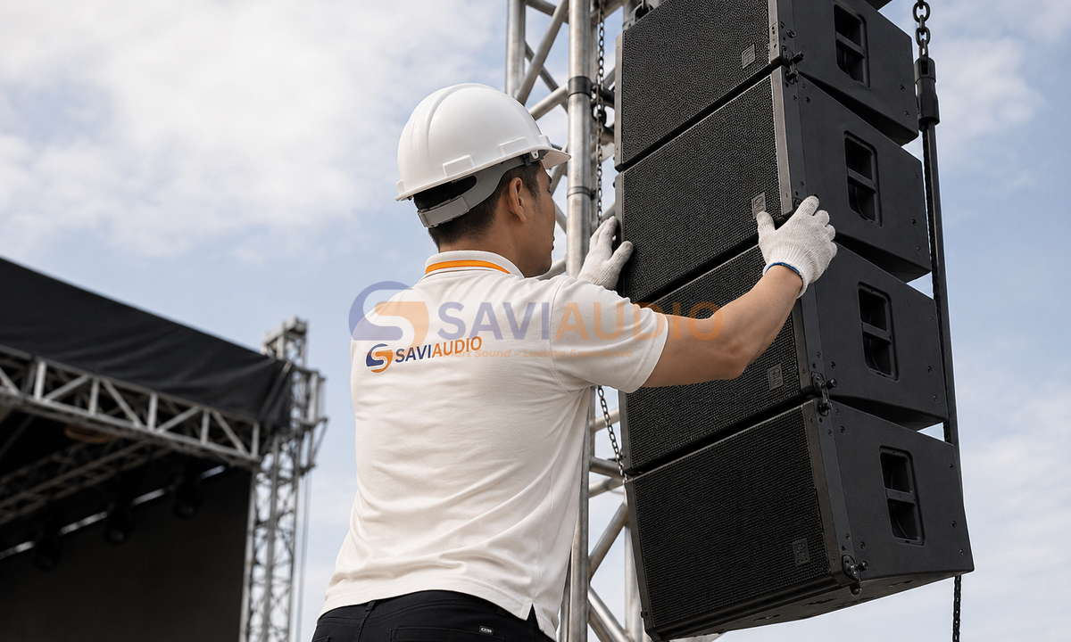 SAVIAUDIO cung cấp giải pháp loa sân khấu ngoài trời theo từng quy mô
