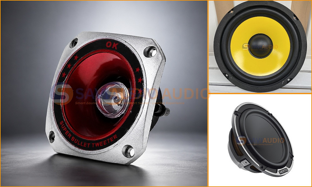 So sánh loa treble với loa bass và loa mid