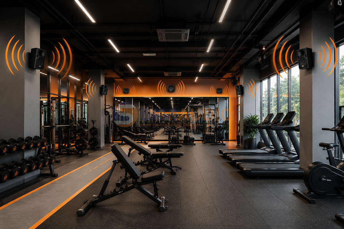 Âm thanh, loa phòng Gym