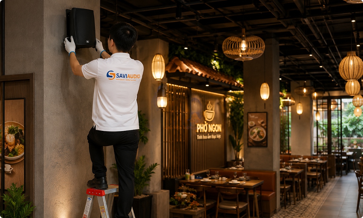 Saviaudio lắp đặt âm thanh nhà hàng
