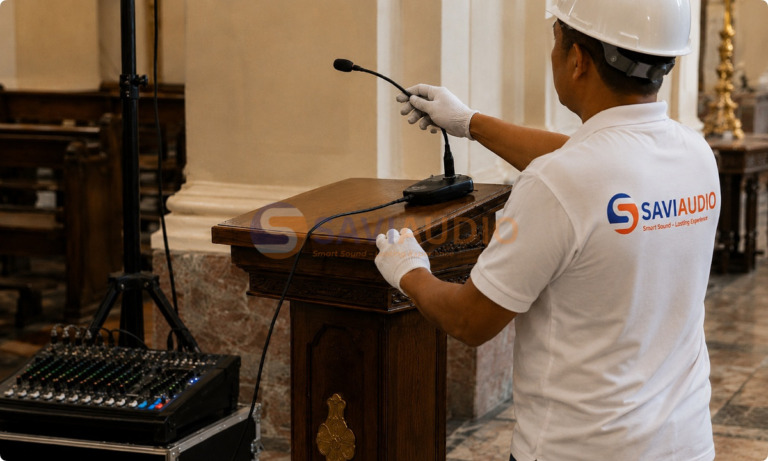 SAVIAUDIO – Đơn vị thi công và cung cấp hệ thống âm thanh nhà thờ