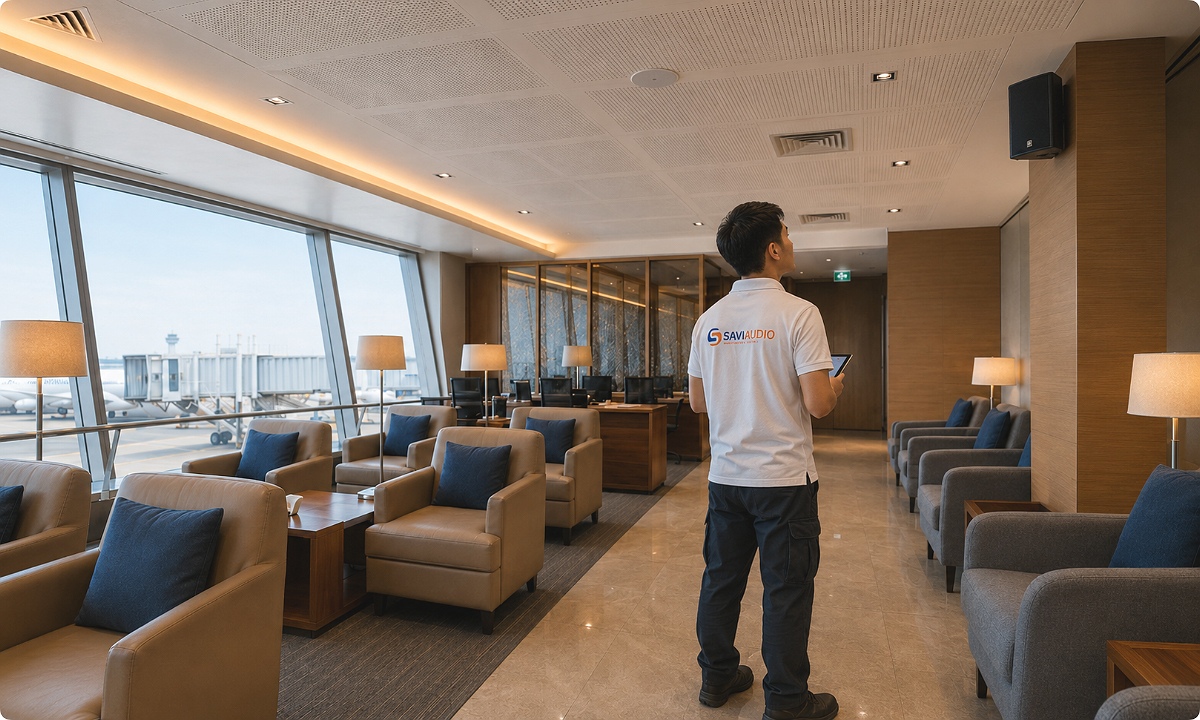 SAVIAUDIO – Đơn vị cung cấp giải pháp âm thanh sân bay chuyên nghiệp, uy tín