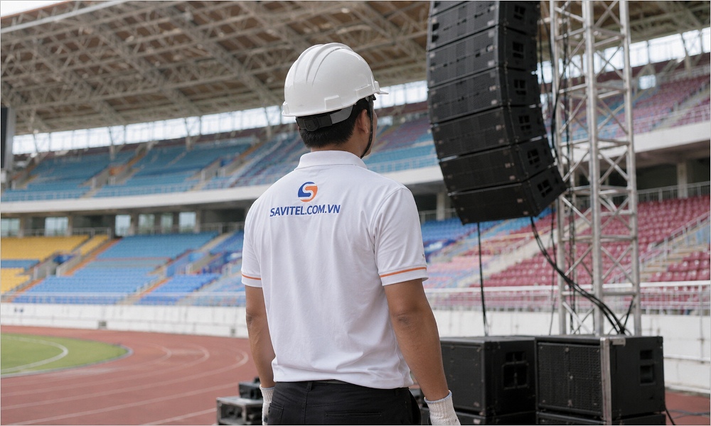 SAVIAUDIO - đơn vị lắp đặt âm thanh sân vận động chuyên nghiệp