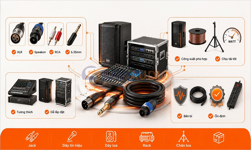 Phụ kiện âm thanh Sài Gòn tránh mua sai