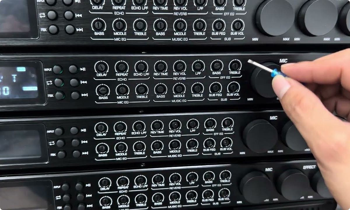 Cân chỉnh tổng thể Echo và Reverb