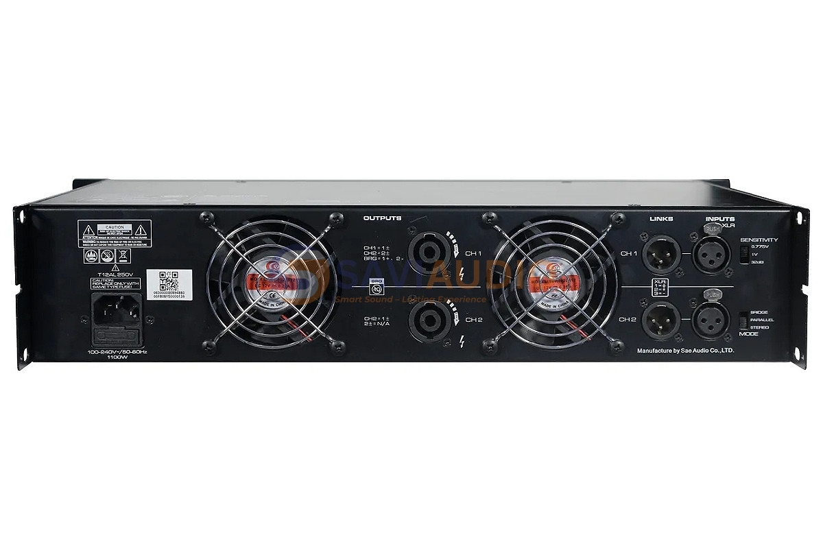 Cục đẩy SAE TX2400 Class D 2 kênh
