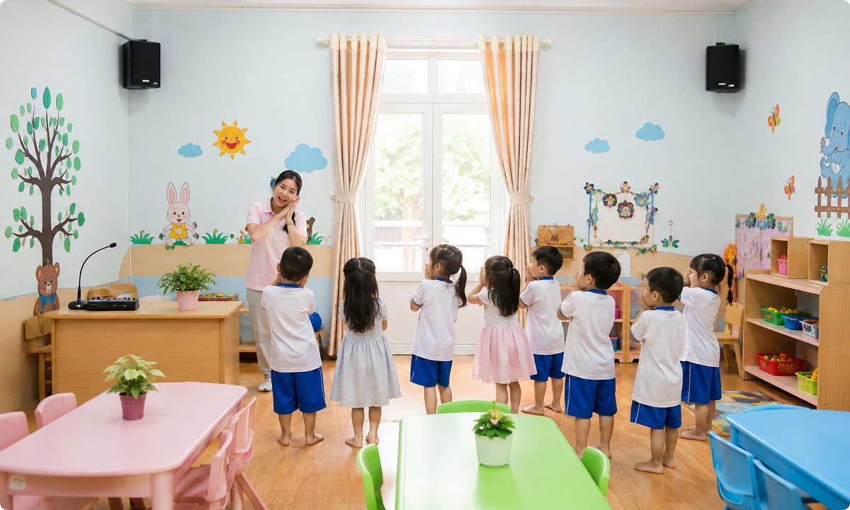 Dàn âm thanh cho trường học mầm non