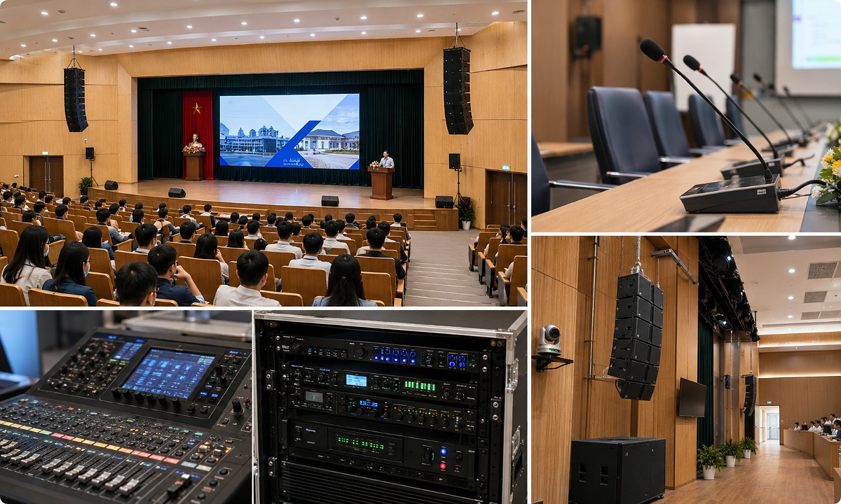 Dàn âm thanh cho trường học hội trường đại học cao đẳng