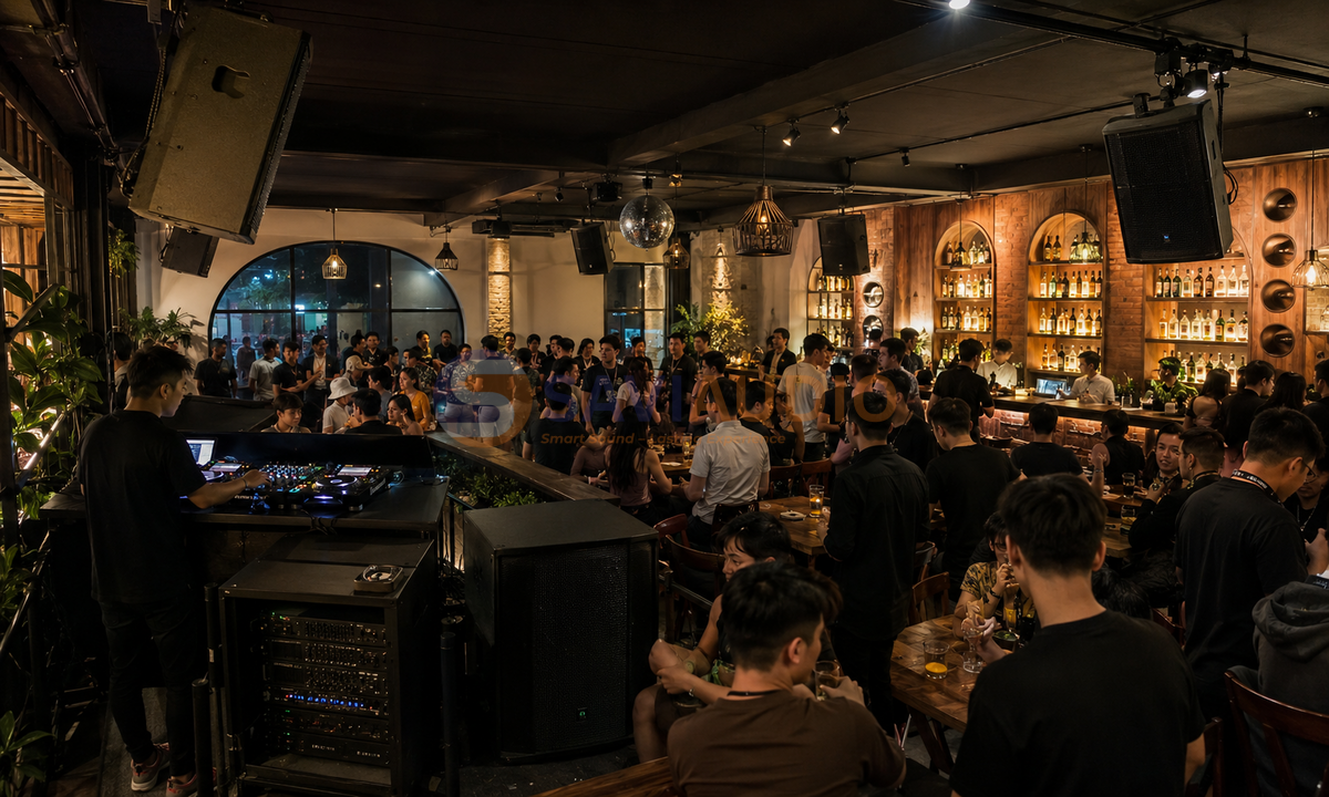 Dàn âm thanh cho quán bar từ 120m2 đến 200m2