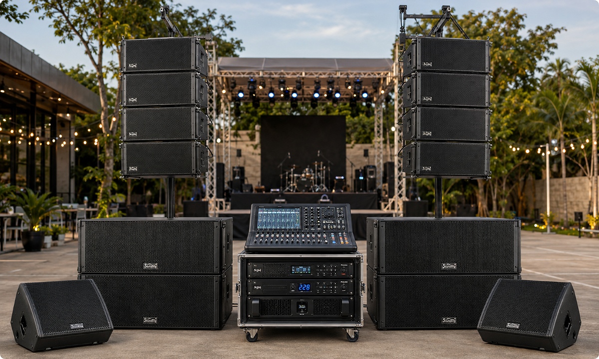 Tổng quan về hệ thống âm thanh Soundking G210A kết hợp G210SA