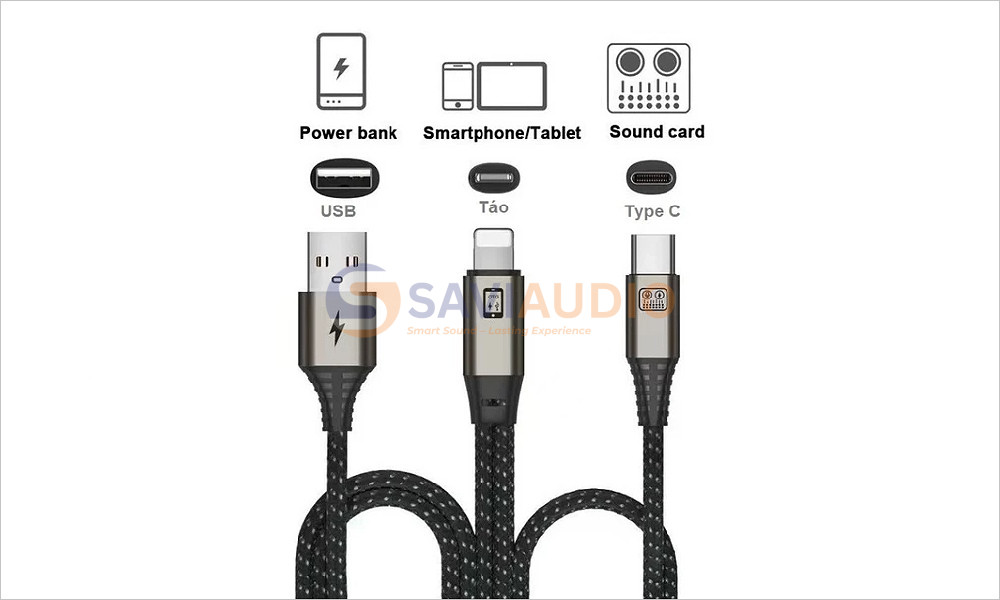 Dây USB kết nối điện thoại với sound card