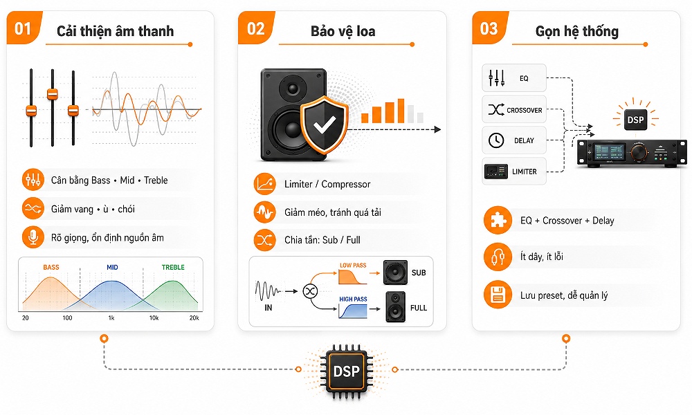 Công dụng của bộ xử lý tín hiệu DSP