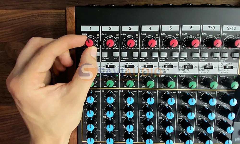 Cách thiết lập Gain và Volume trên mixer hiệu quả