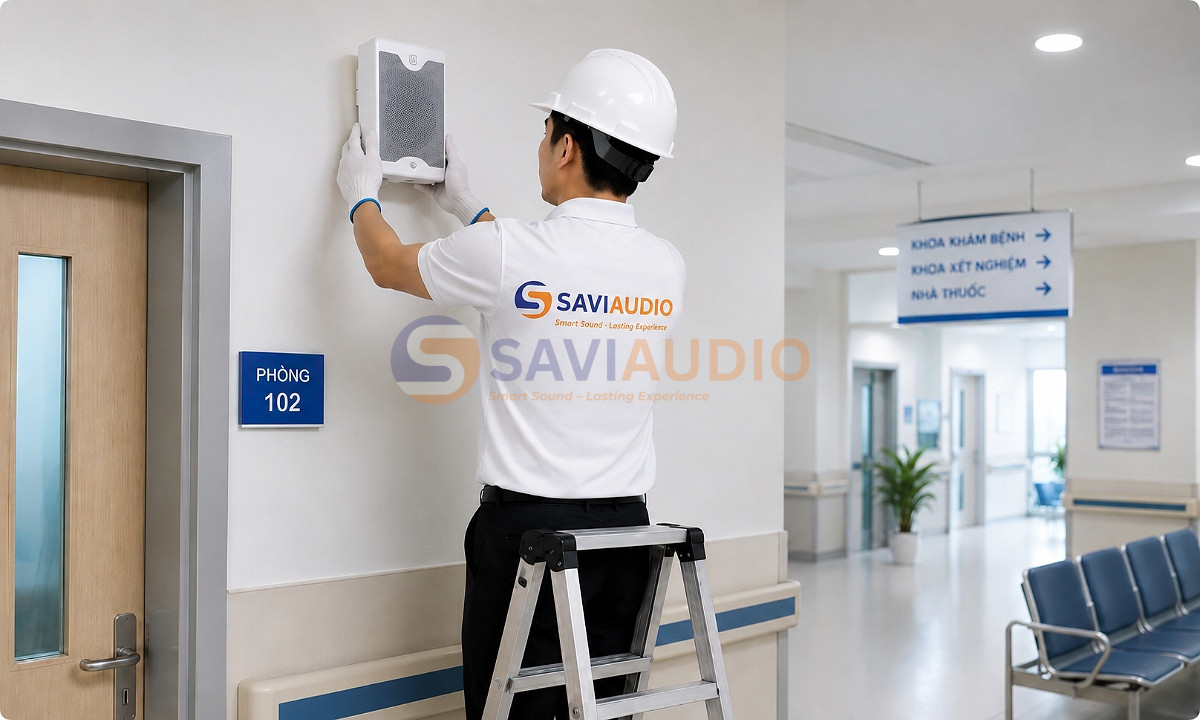 Giải pháp lắp đặt hệ thống loa bệnh viện chuyên nghiệp từ SAVIAUDIO