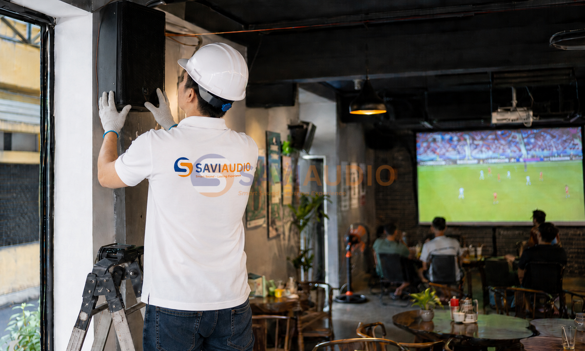 Dịch vụ lắp đặt âm thanh quán cafe tại SAVIAUDIO