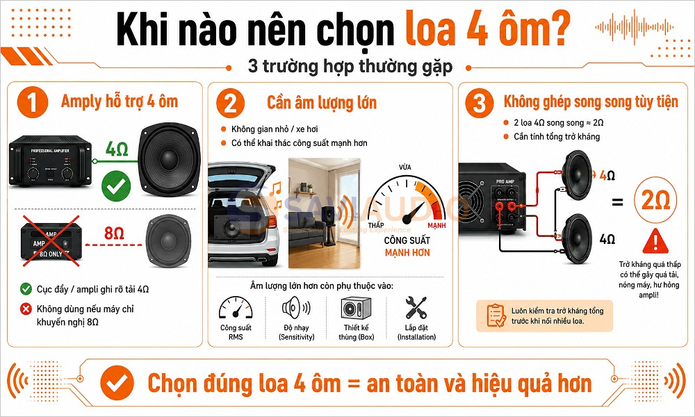 Chọn loa 4 ôm