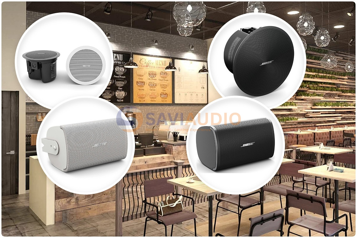 Quán cafe nhỏ dưới 50m2 nên ưu tiên hệ loa gọn, âm lượng vừa phải