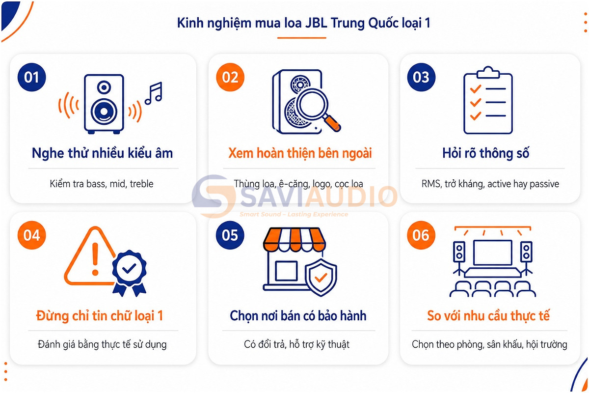 Kinh nghiệm mua loa JBL Trung Quốc loại 1