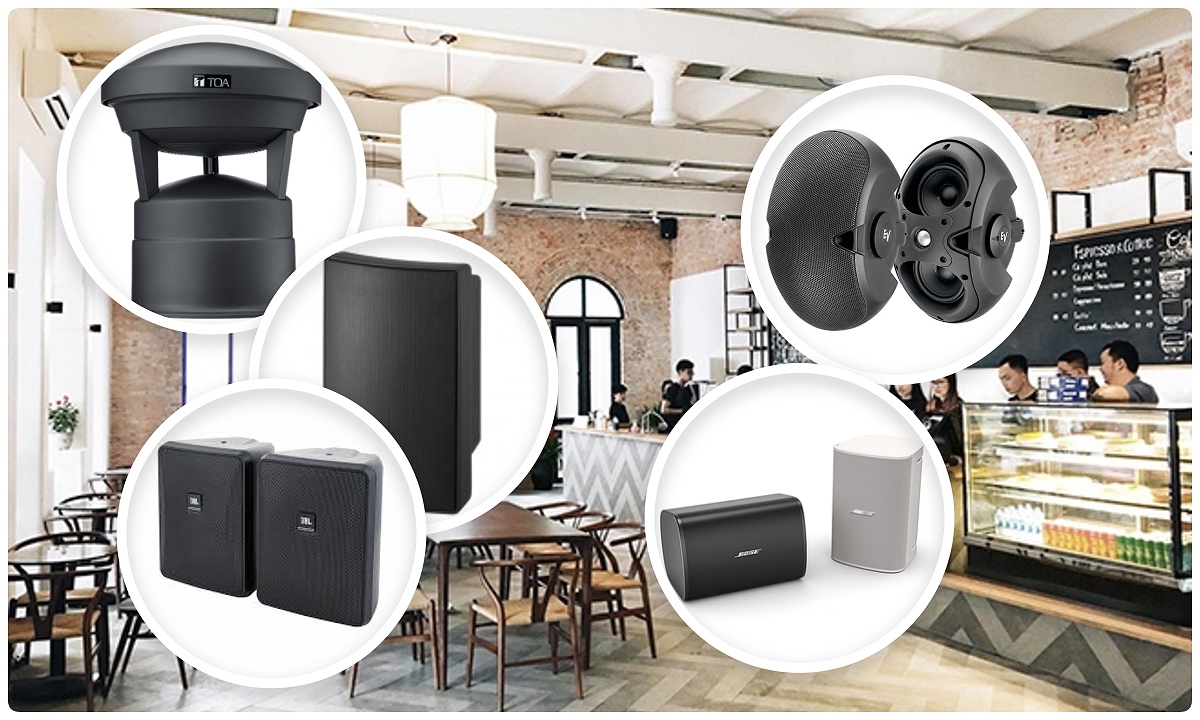 Loa ngoài trời quán cafe