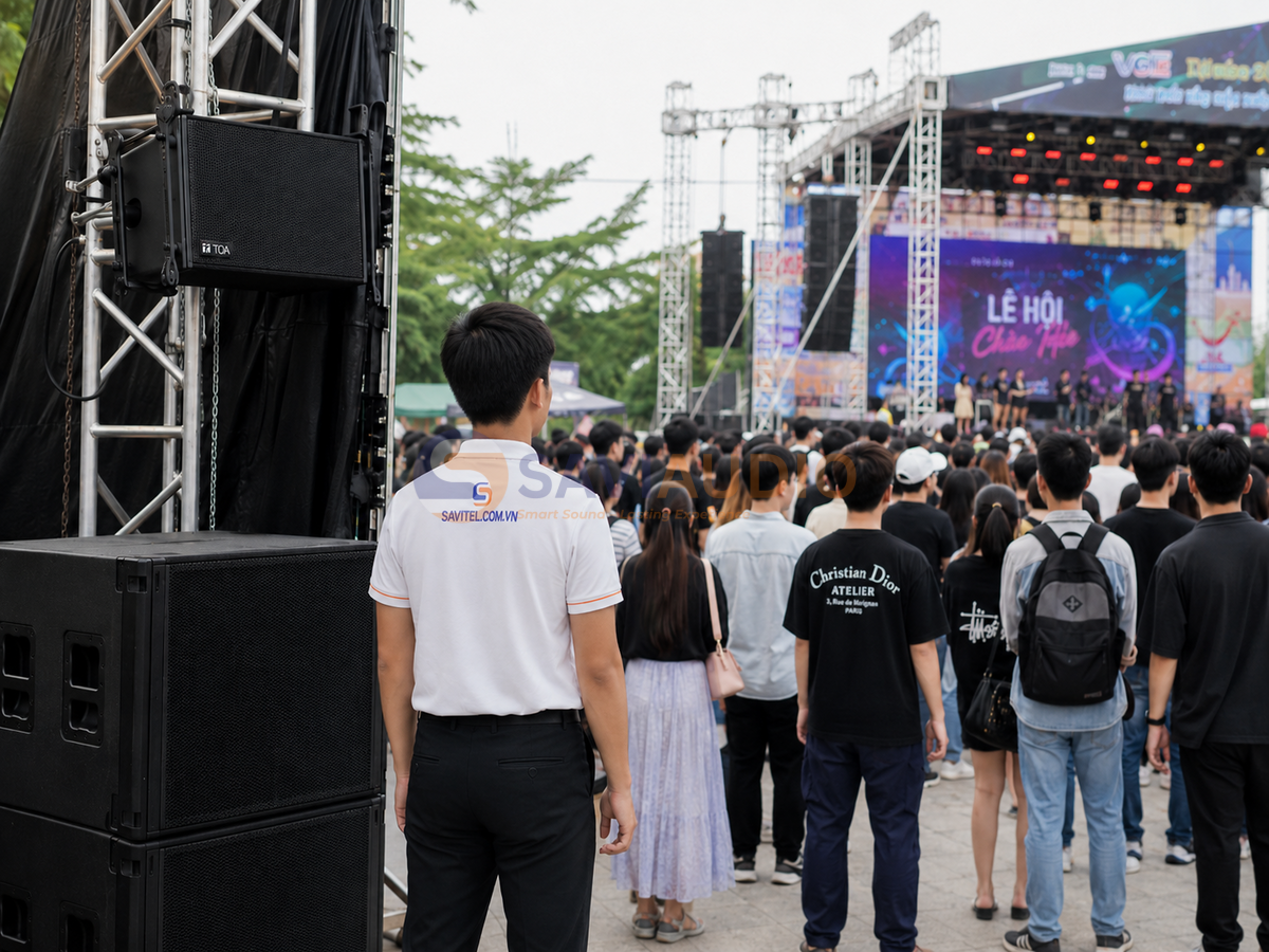 SAVIAUDIO cung cấp giải pháp loa sự kiện ngoài trời