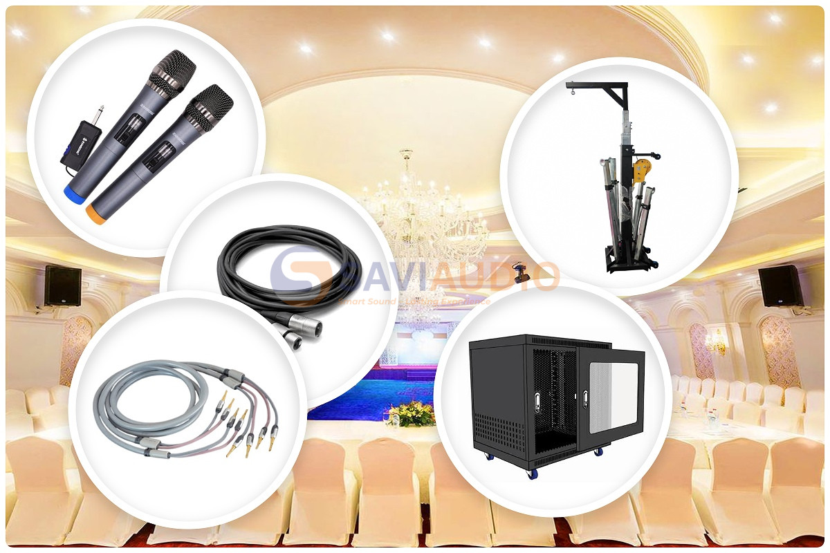 Micro, dây tín hiệu và phụ kiện lắp đặt