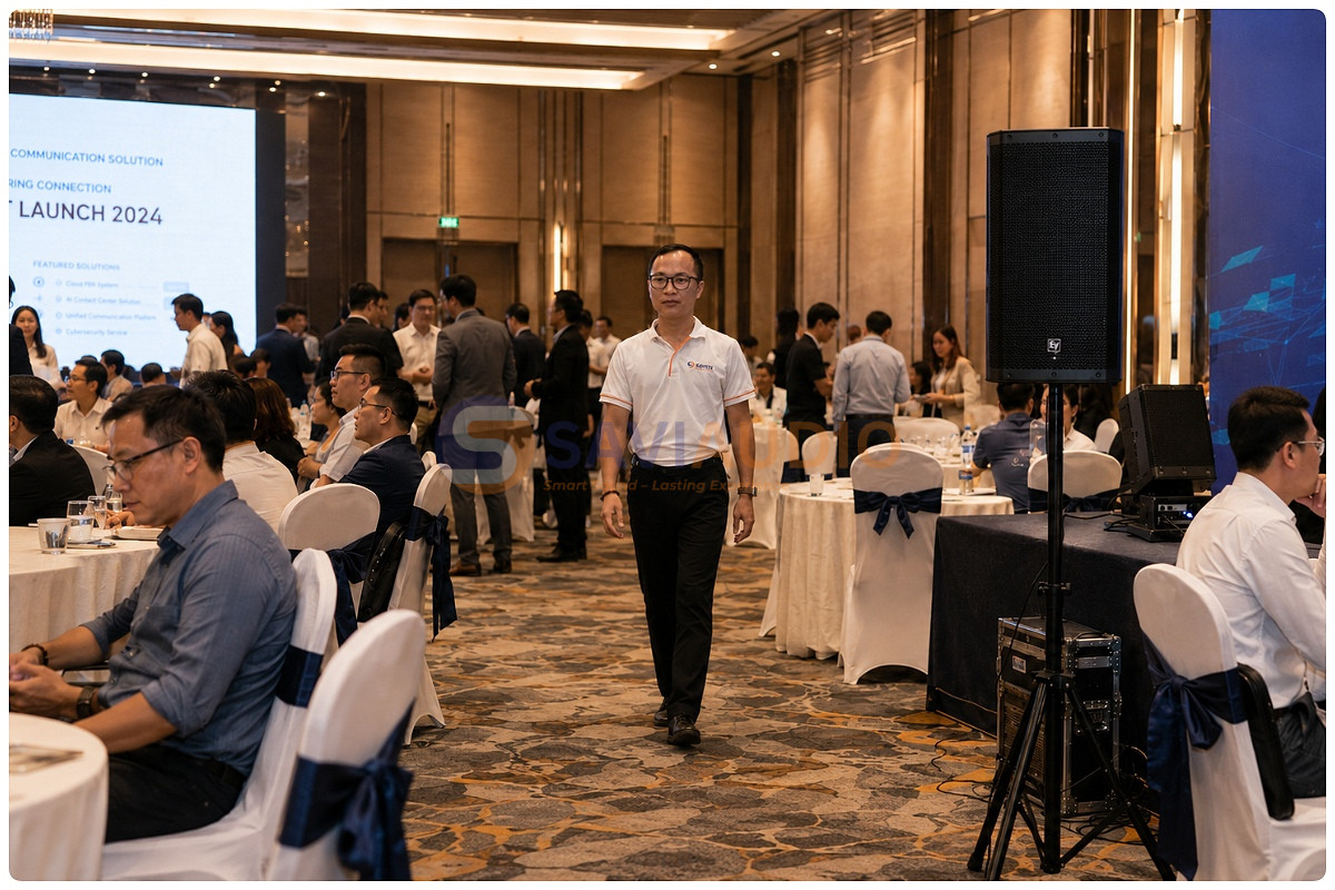 SAVIAUDIO tư vấn giải pháp từ loa full, loa sub, column PA đến dàn loa sự kiện chuyên nghiệp cho hội nghị, sân khấu, tiệc cưới, trường học, nhà hàng, nhà thờ và sự kiện ngoài trời