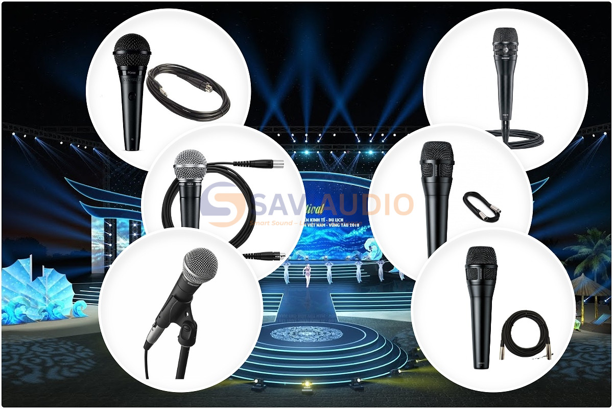 Micro karaoke có dây Shure