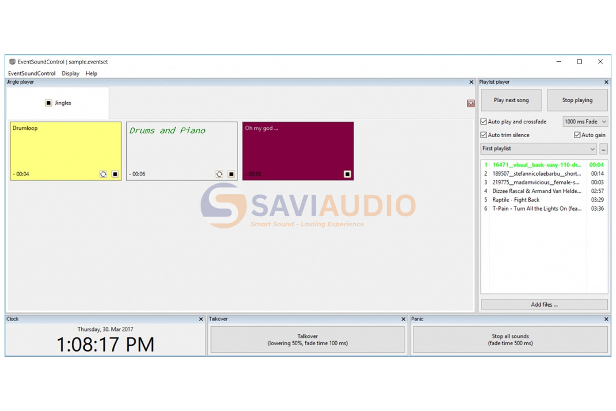 Phần mềm quản lý âm thanh EventSoundControl