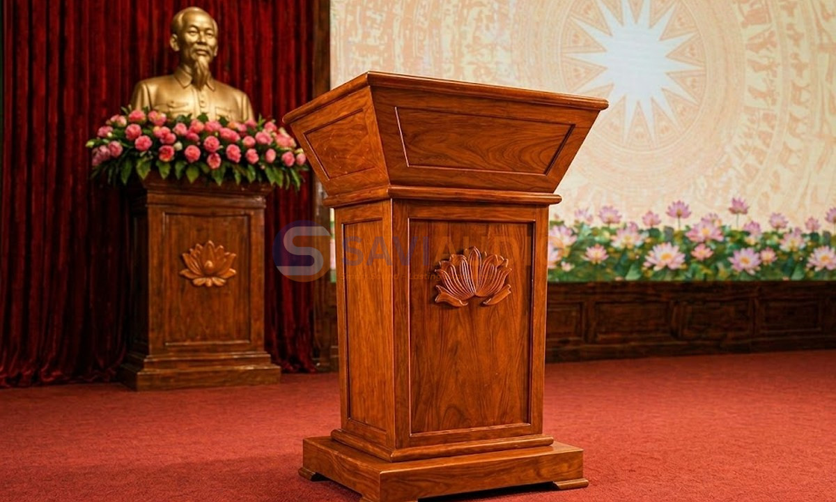 Vị trí đặt bục phát biểu trong hội trường