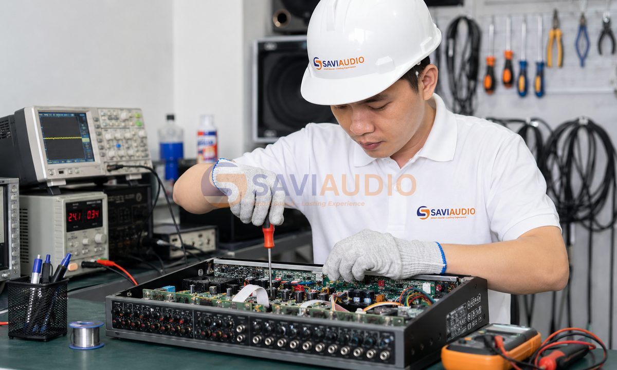 Dịch vụ sửa bàn mixer tại SAVIAUDIO