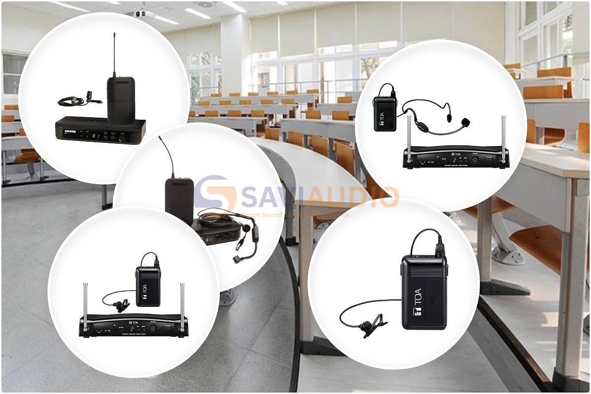 Micro không dây cài áo hoặc đeo tai