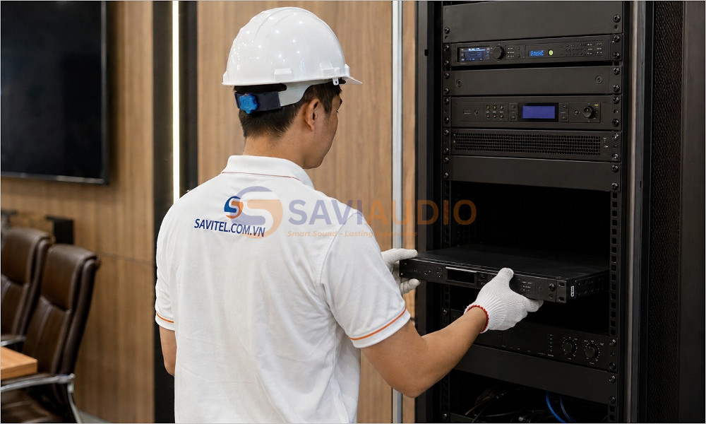 SAVIAUDIO - Đơn vị tư vấn và lắp đặt cục đẩy công suất siêu mỏng
