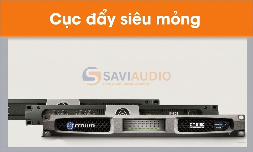 Cục đẩy siêu mỏng là dòng cục đẩy công suất có thiết kế thấp, gọn