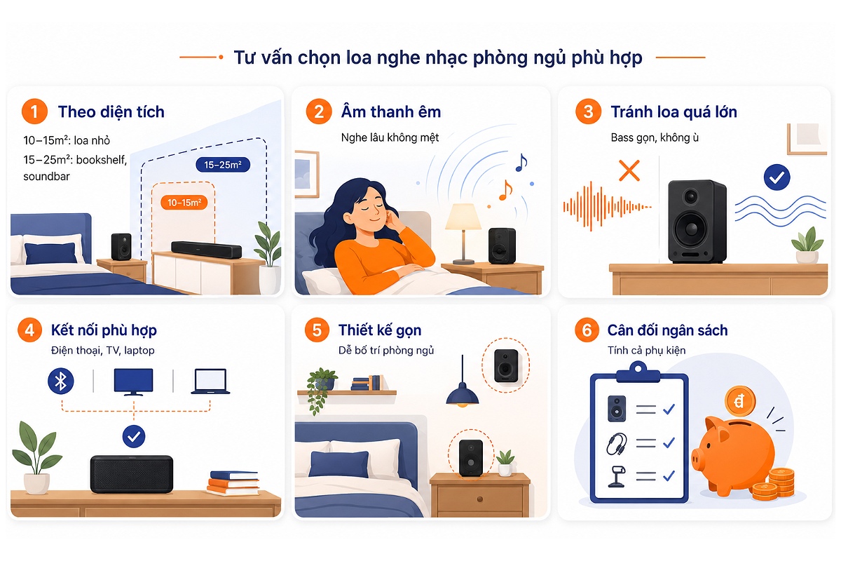Tư vấn chọn loa nghe nhạc phòng ngủ phù hợp