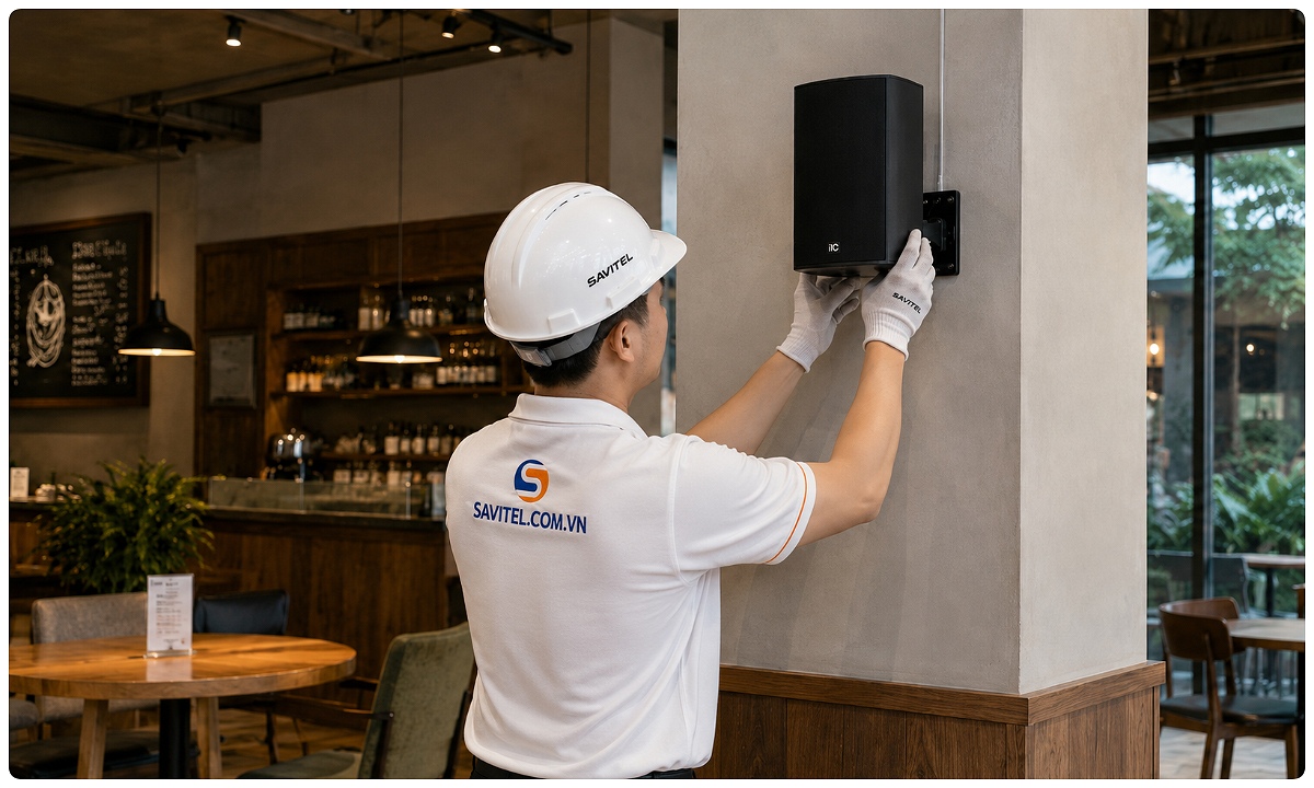 Các bước lắp đặt hệ thống âm thanh quán cafe