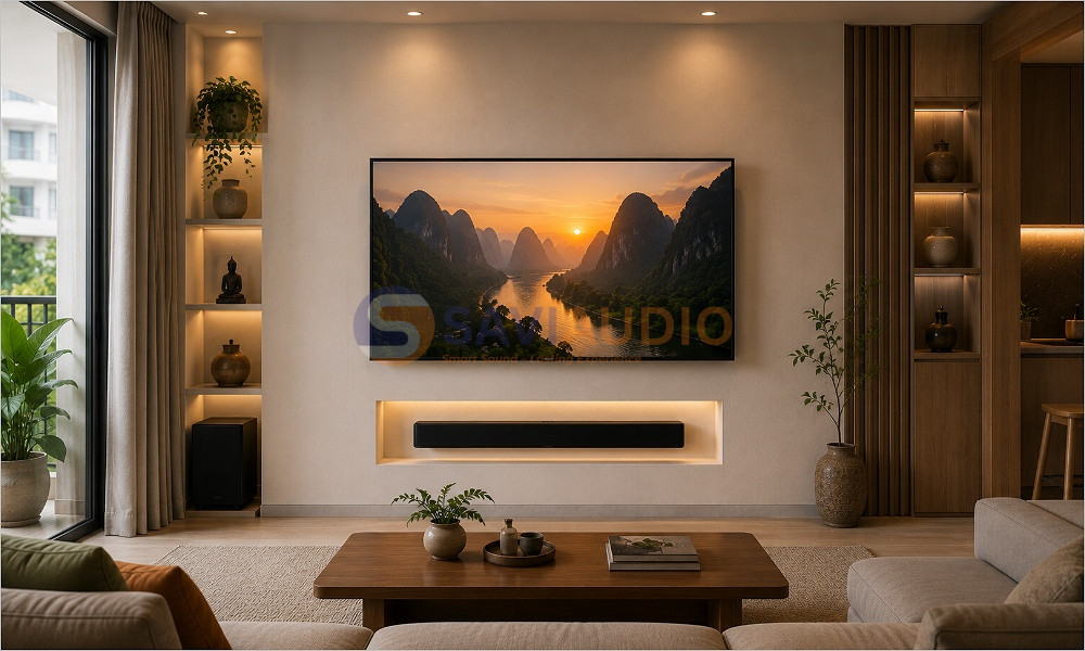 Lắp loa soundbar