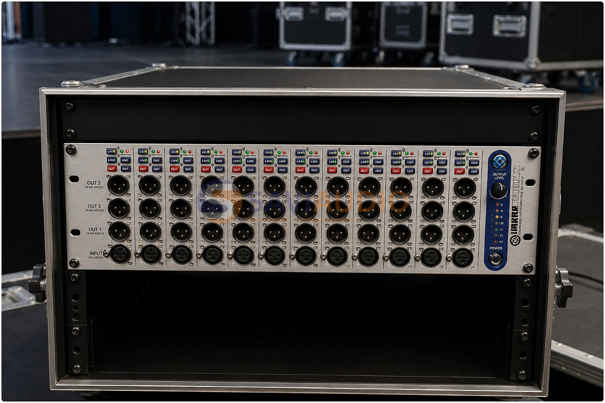 Klark Teknik DN1248 Plus - active microphone splitter 12 input, 48 output cho sân khấu lớn