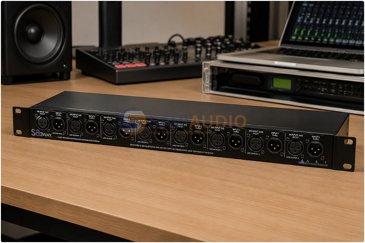 ART S8-3Way - bộ chia micro 8 kênh 3 đường cho FOH, monitor và recording